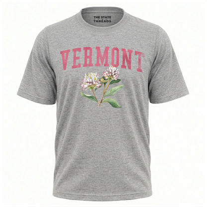 Vermont Red Clover State Flower Vintage Botanical Shirt