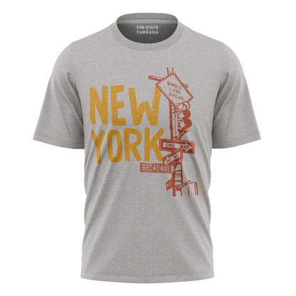 New York Broadway Street Signs Aesthetic Vintage Shirt