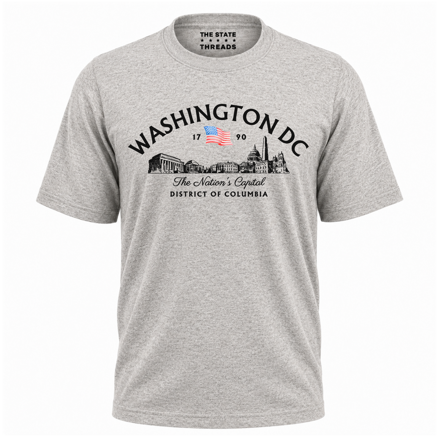 Washington DC Skyline American Flag Heritage Shirt