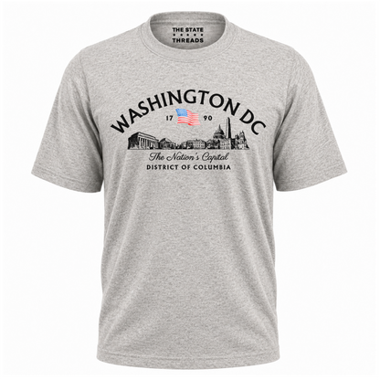 Washington DC Skyline American Flag Heritage Shirt