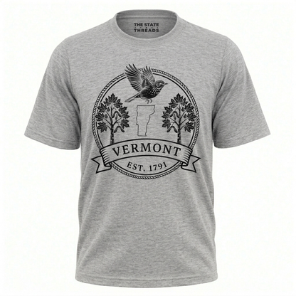 Vermont Hermit Thrush Sugar Maple State Emblem Shirt