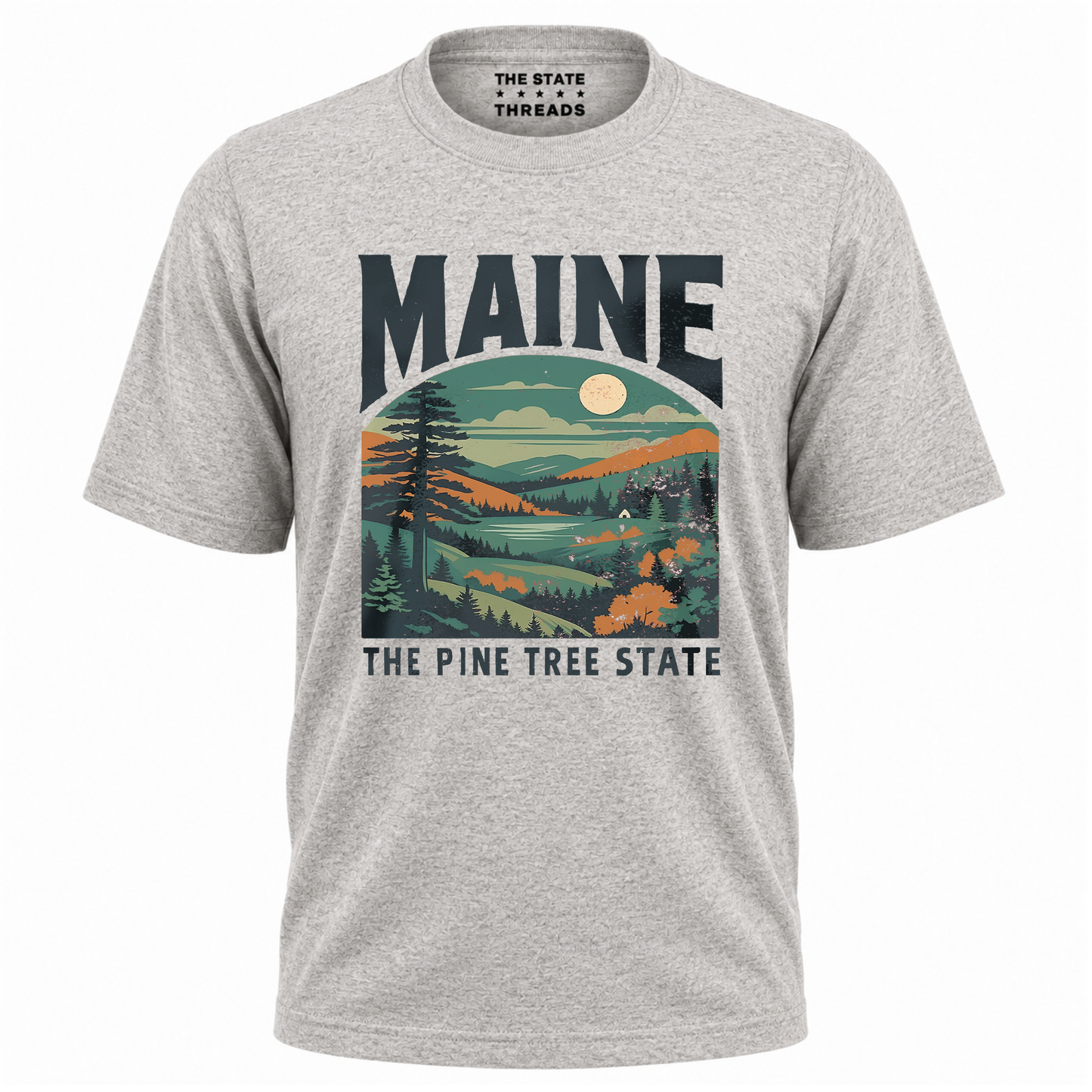 Maine Pine Tree State Vintage Nature Shirt
