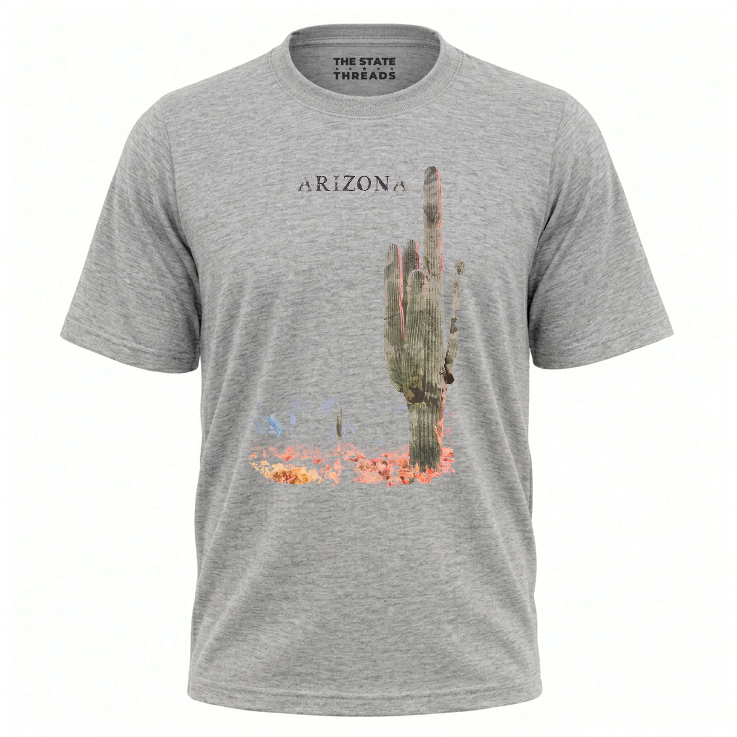 Arizona Saguaro Cactus Desert Watercolor Landscape Shirt