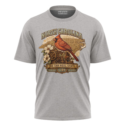 North Carolina Steampunk State Bird Flower Heritage Shirt