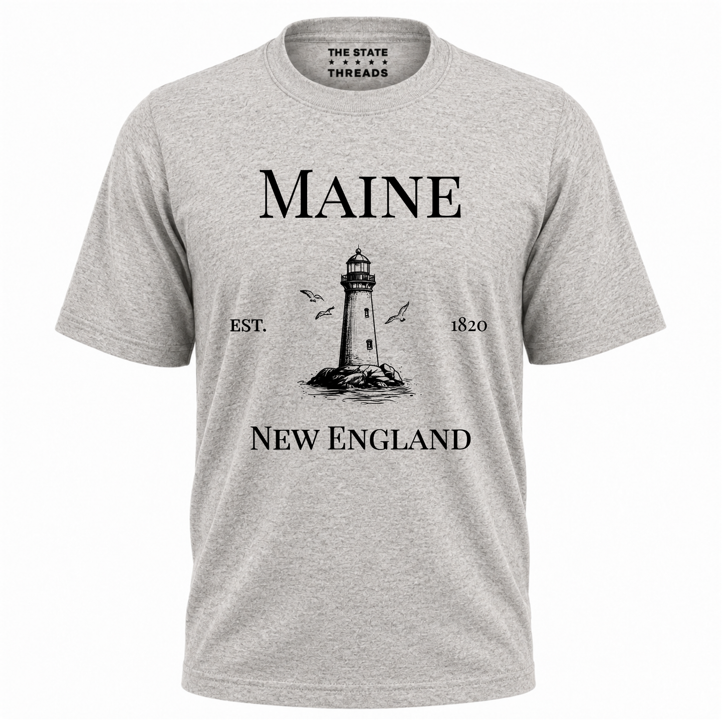 Maine New England Coastal Lighthouse Heritage Shirt