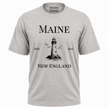 Maine New England Coastal Lighthouse Heritage Shirt