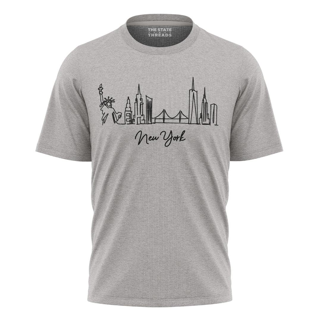 New York City Skyline Minimalist Travel Shirt