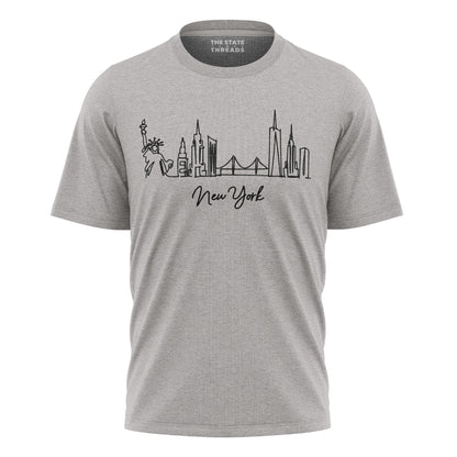 New York City Skyline Minimalist Travel Shirt