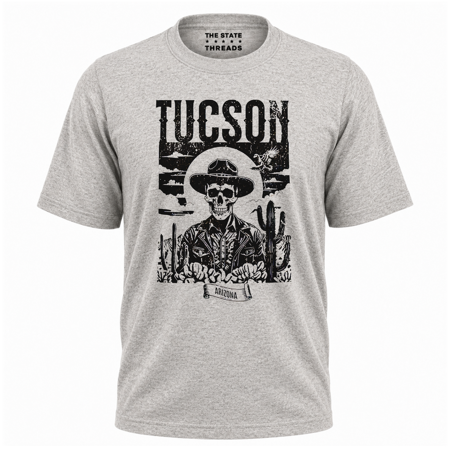 Arizona Tucson Cowboy Skull Retro Desert Western Shirt