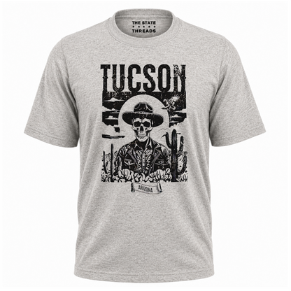 Arizona Tucson Cowboy Skull Retro Desert Western Shirt