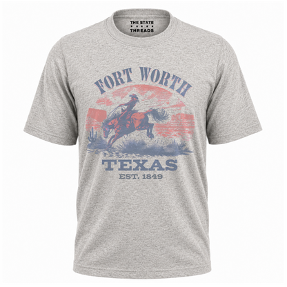 Fort Worth Texas Vintage Cowboy Rodeo Shirt