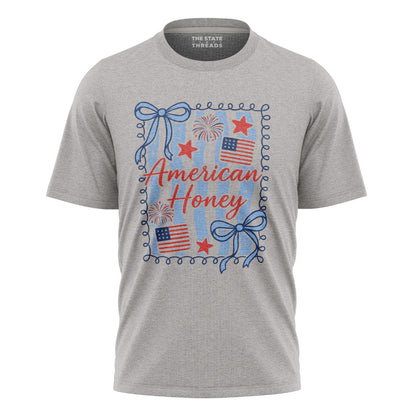 American Honey Flag Bows Patriotic Shirt