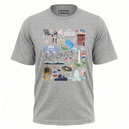 Washington DC Patriotic Icons Collage Shirt