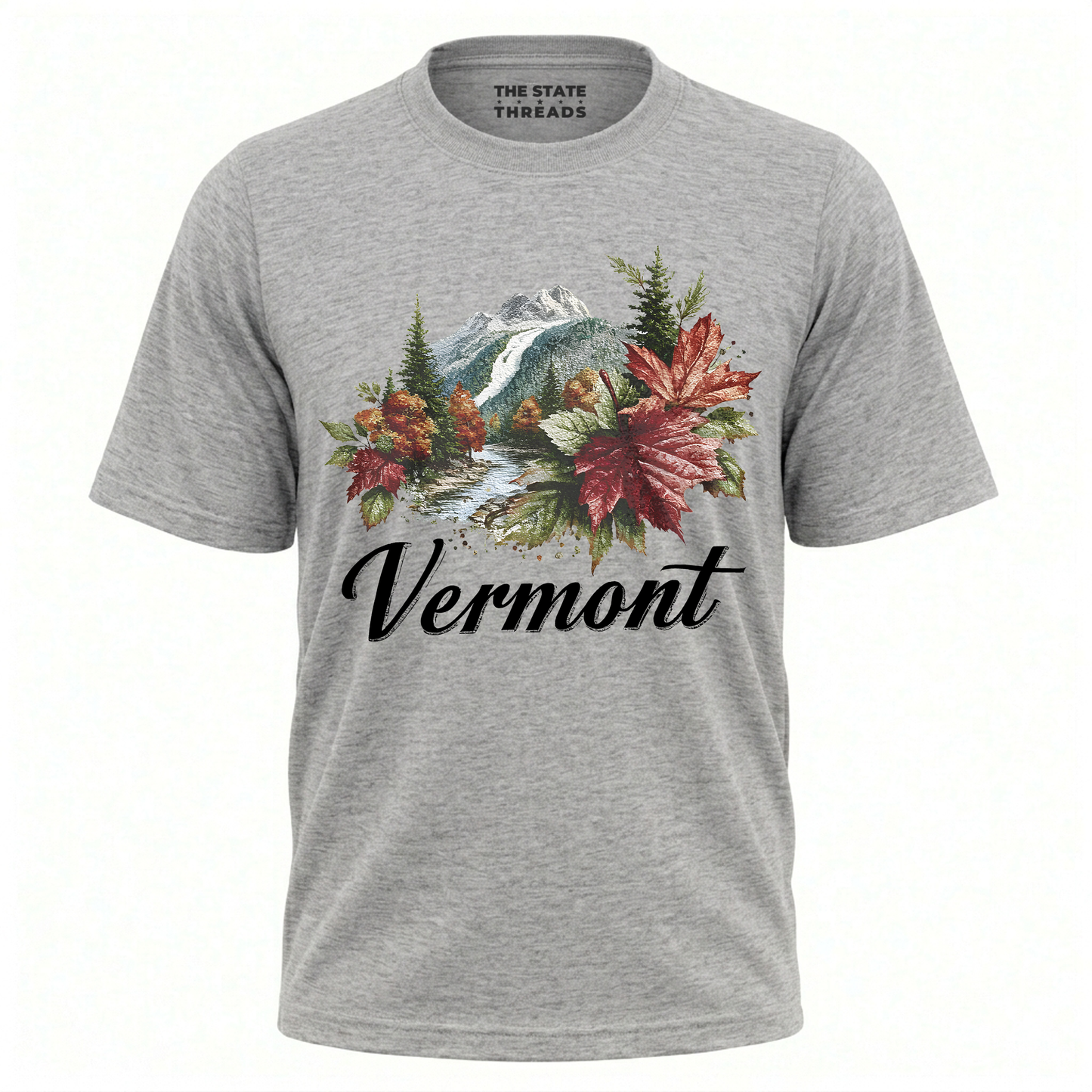 Vermont Autumn Leaves Scenic Mountains Forest Vintage Shirt