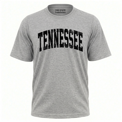 Tennessee Volunteer State Retro Graphic Casual Varsity Shirt