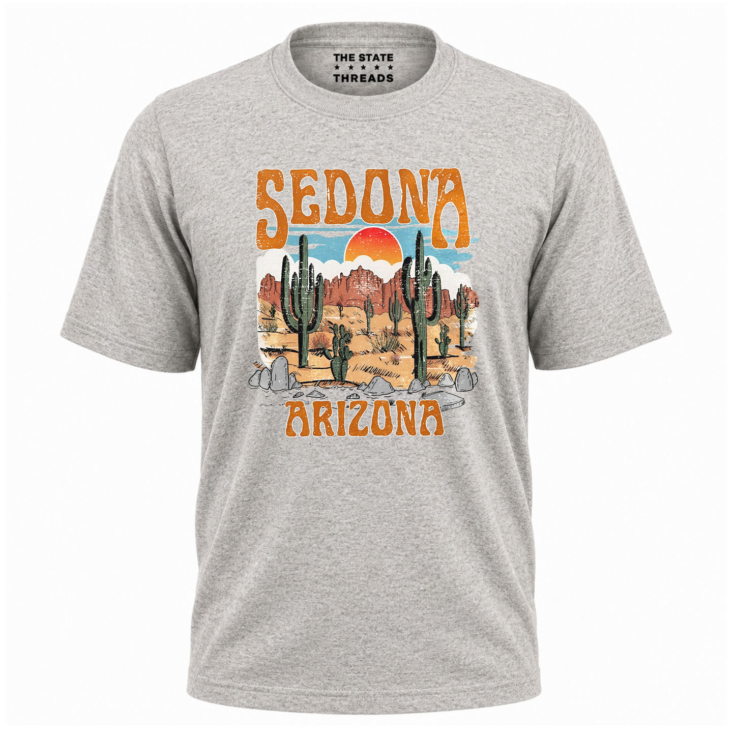 Arizona Sedona Desert Retro Sunset Cactus Pride Shirt