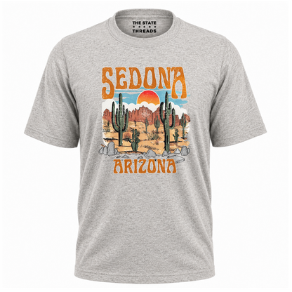 Arizona Sedona Desert Retro Sunset Cactus Pride Shirt