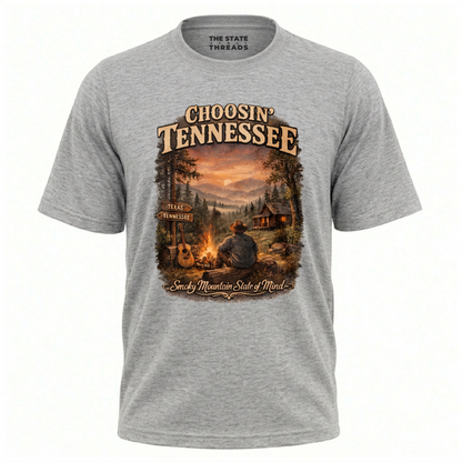 Tennessee Smoky Mountains Campfire Cabin Nature Shirt
