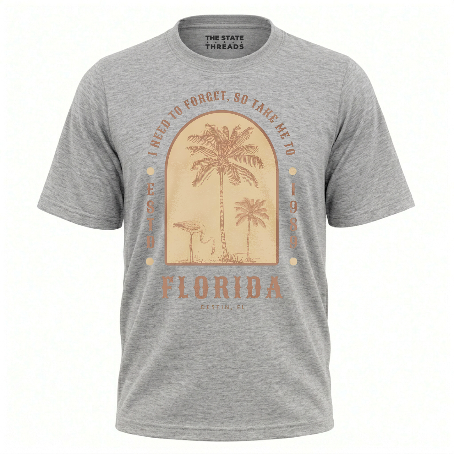Florida Take Me To Destin Flamingo Palm Trees Shirt