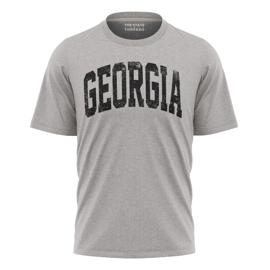 Georgia Bold Distressed Varsity State Pride Shirt