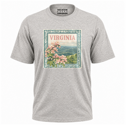 Virginia Floral Mountain Vista State Pride Shirt