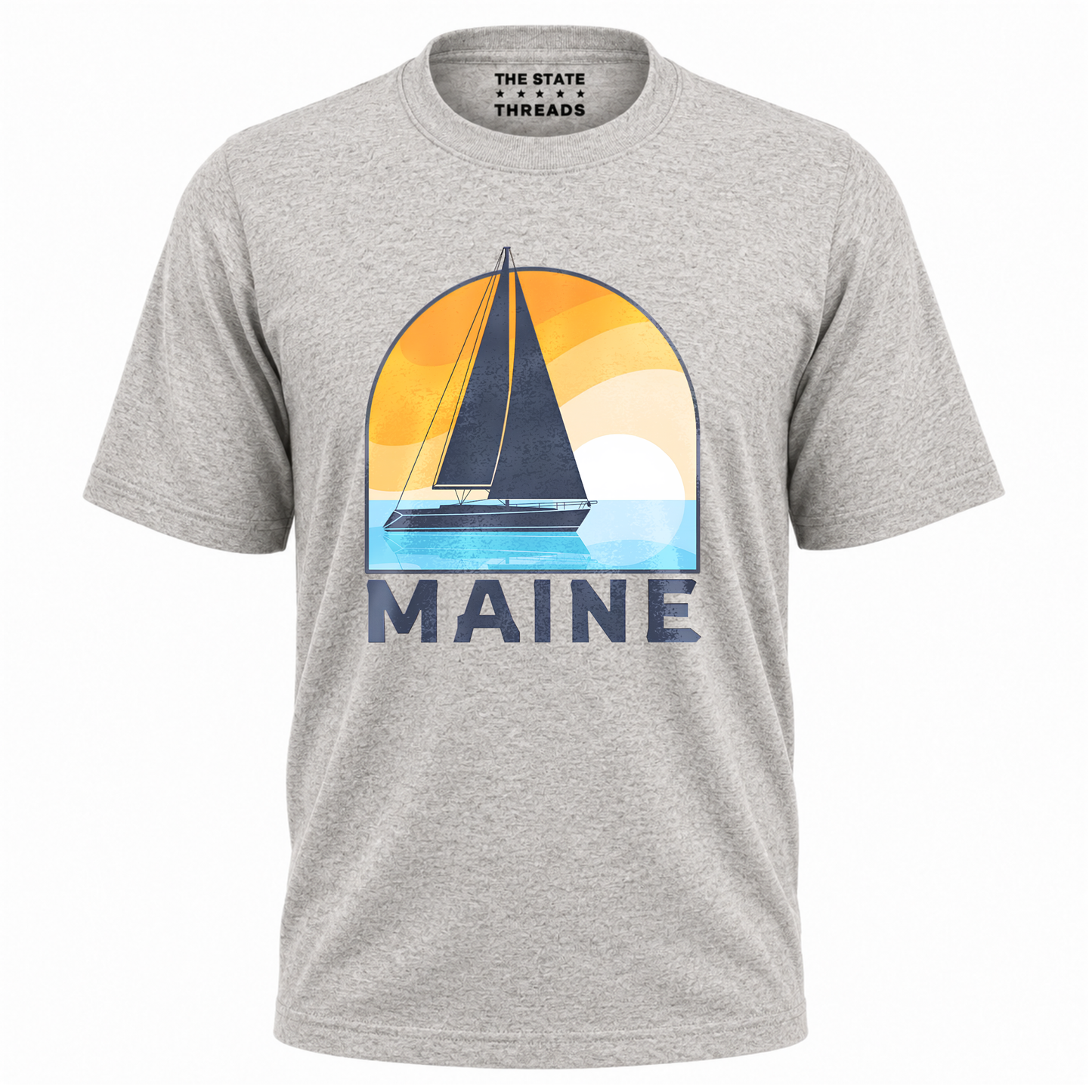 Maine Retro Sailboat Coastal Shirt