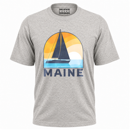Maine Retro Sailboat Coastal Shirt