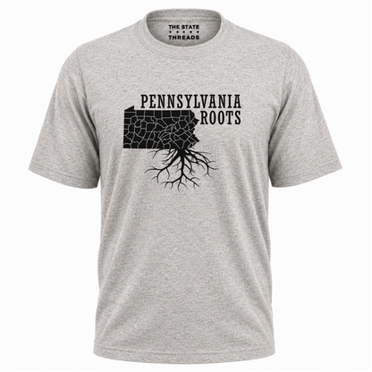 Pennsylvania Roots State Heritage Distressed Map Shirt