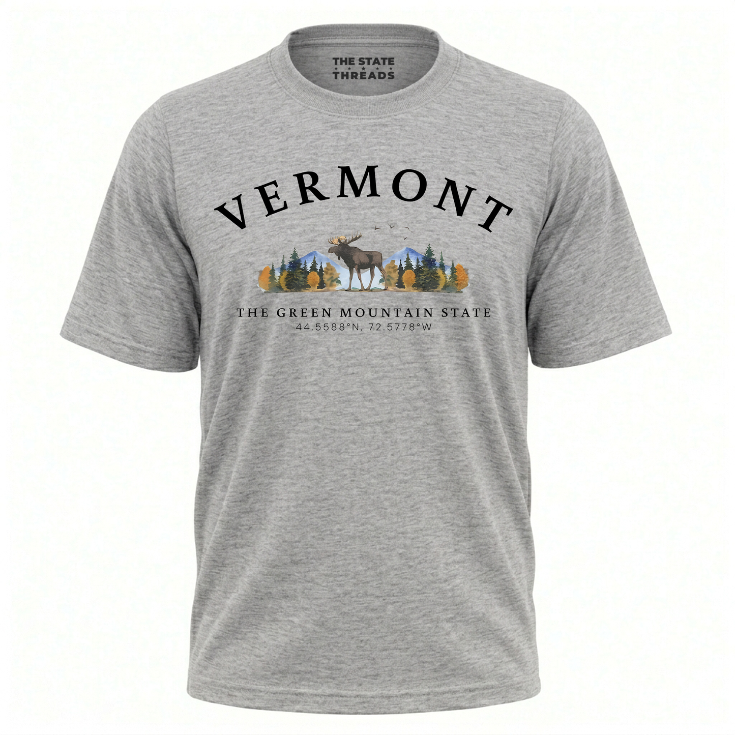 Vermont Green Mountain State Moose Wilderness Adventure Shirt