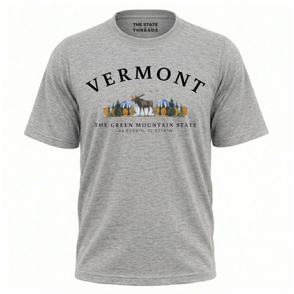 Vermont Green Mountain State Moose Wilderness Adventure Shirt