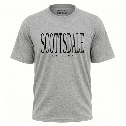 Scottsdale Arizona Retro College Font Shirt