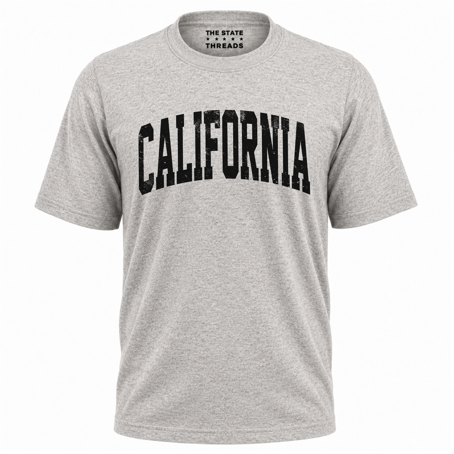 California Vintage Distressed Lettering State Pride Shirt
