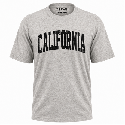 California Vintage Distressed Lettering State Pride Shirt