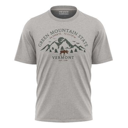 Vermont Green Mountain State Moose Outdoor Adventure Shirt