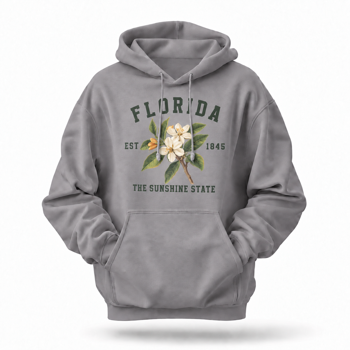 Florida Orange Blossom State Flower Est 1845 Hoodie