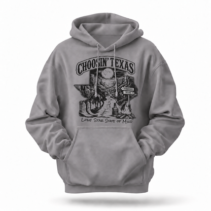 Choosin' Texas Lone Star State Of Mind Cowboy Hoodie
