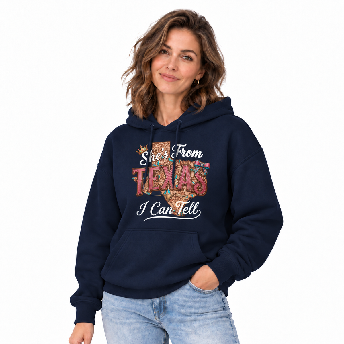 She's From Texas I Can Tell Cowgirl Hoodie