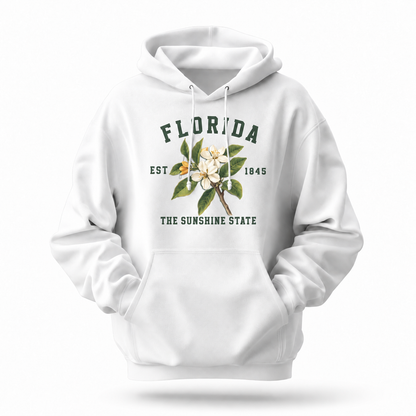Florida Orange Blossom State Flower Est 1845 Hoodie