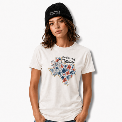 Texas Floral Bow State Outline Shirt