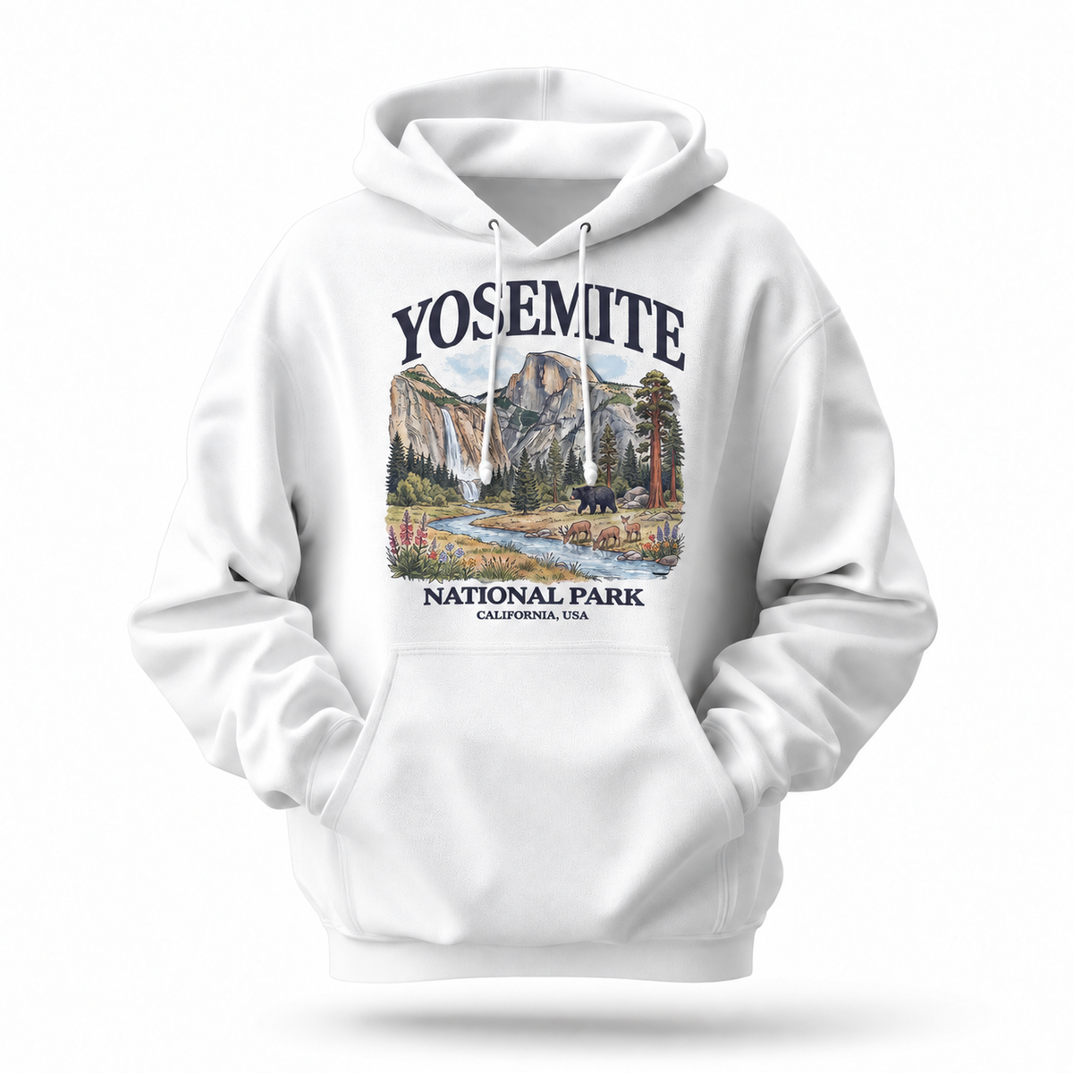 Yosemite National Park California Half Dome Vintage Hoodie