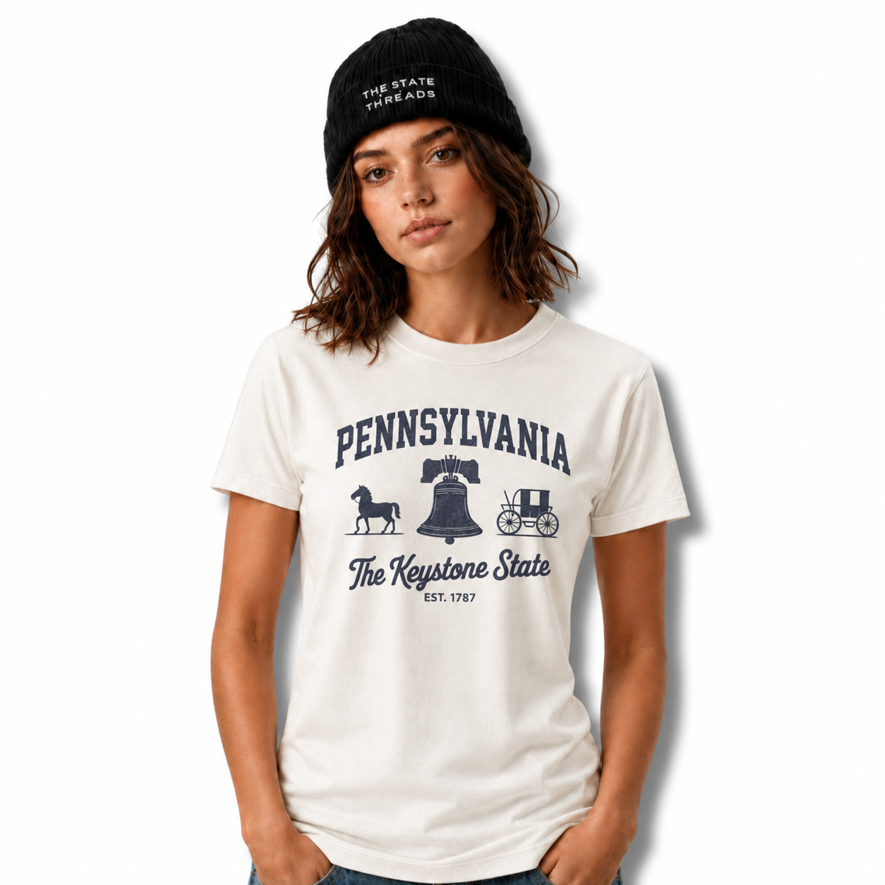 Pennsylvania Keystone State Liberty Bell Est 1787 Shirt