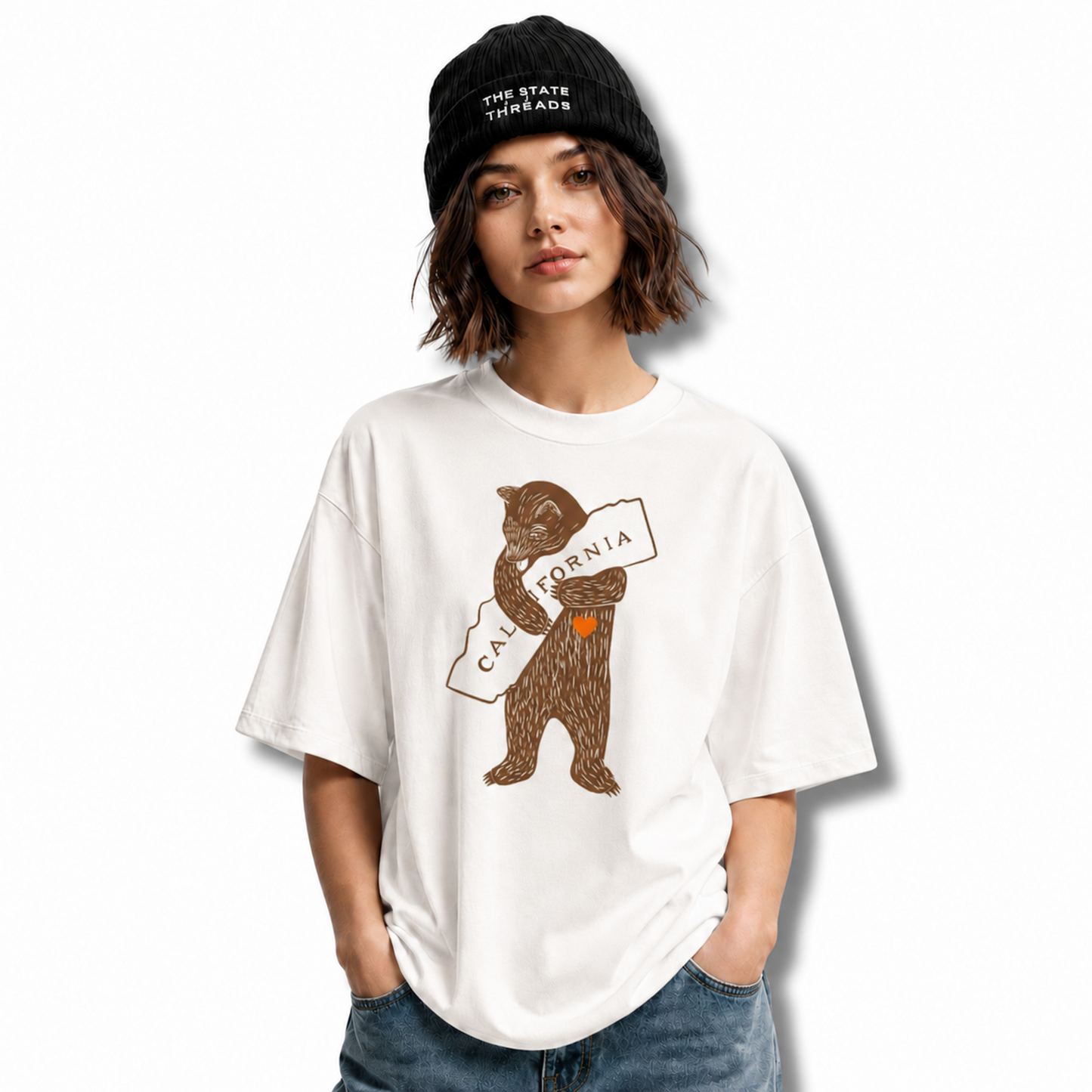 California Bear Hug Heart Shirt