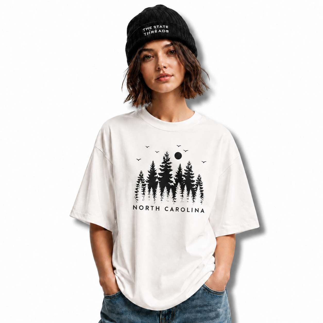 North Carolina Pine Forest Moonlight Shirt