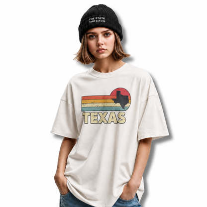 Texas Retro Sunset State Silhouette Shirt