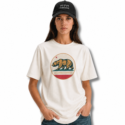 California Republic Bear Badge Shirt