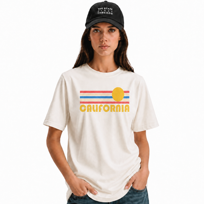 California Retro Sunset Stripe Shirt