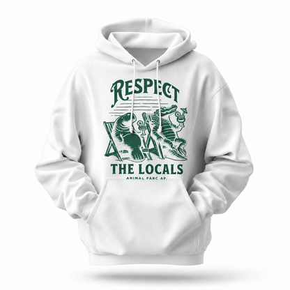Florida Respect The Locals Manatee Alligator Funny Hoodie