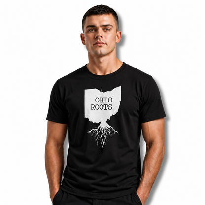 Ohio Roots State Map Silhouette Graphic Shirt