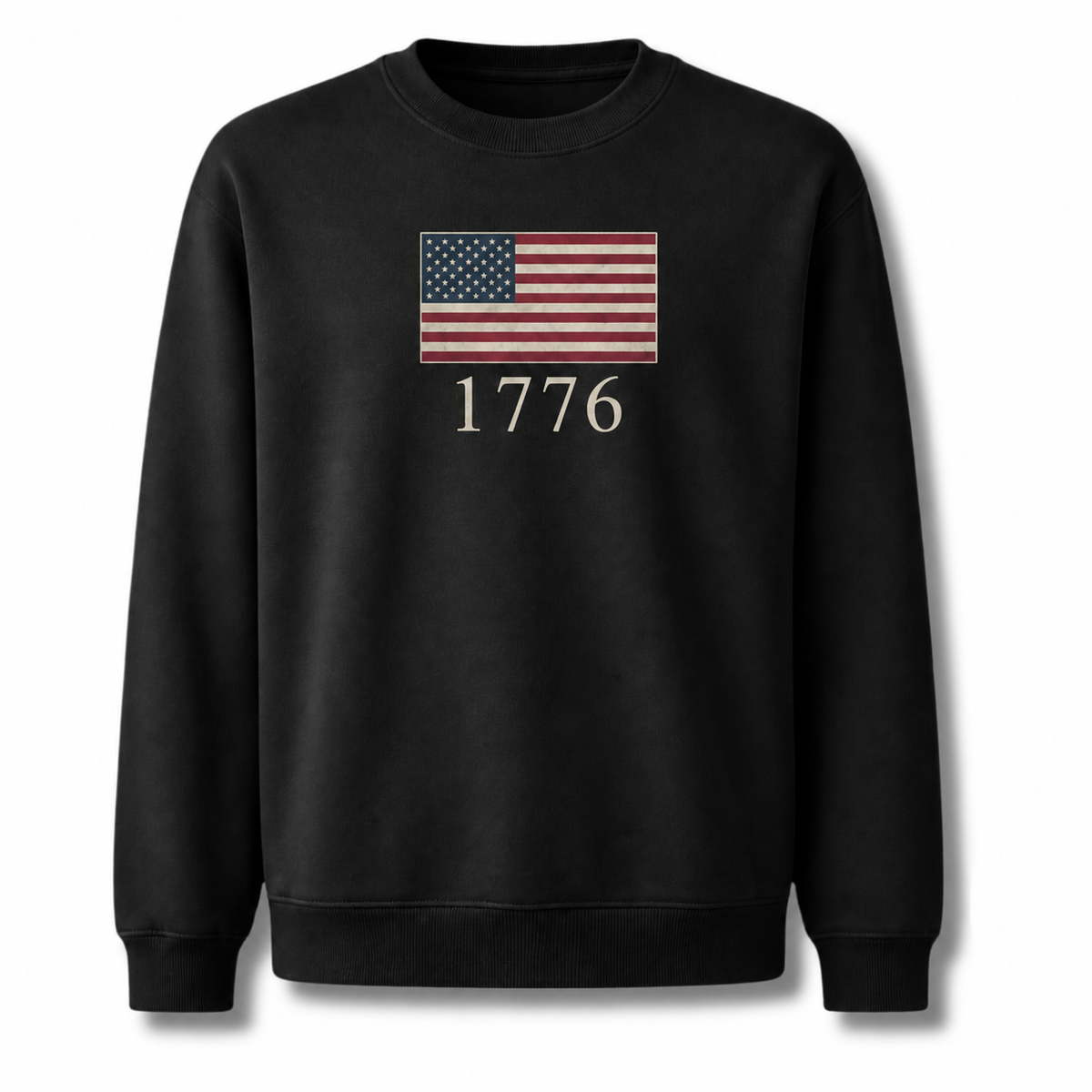 America Minimalist Flag 1776 Vintage Sweatshirt