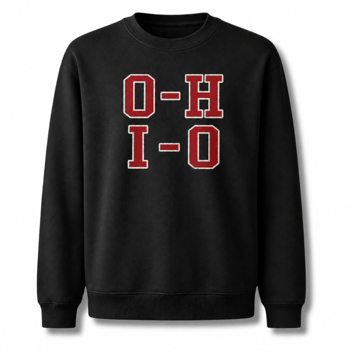 Ohio OH IO Collegiate Varsity Athletic Sweatshirt - Black